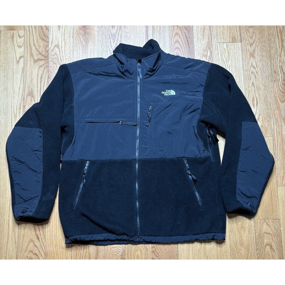 The North Face Jacket Mens XL Black Denali 2 Fleece Full Zip Chest Pockets